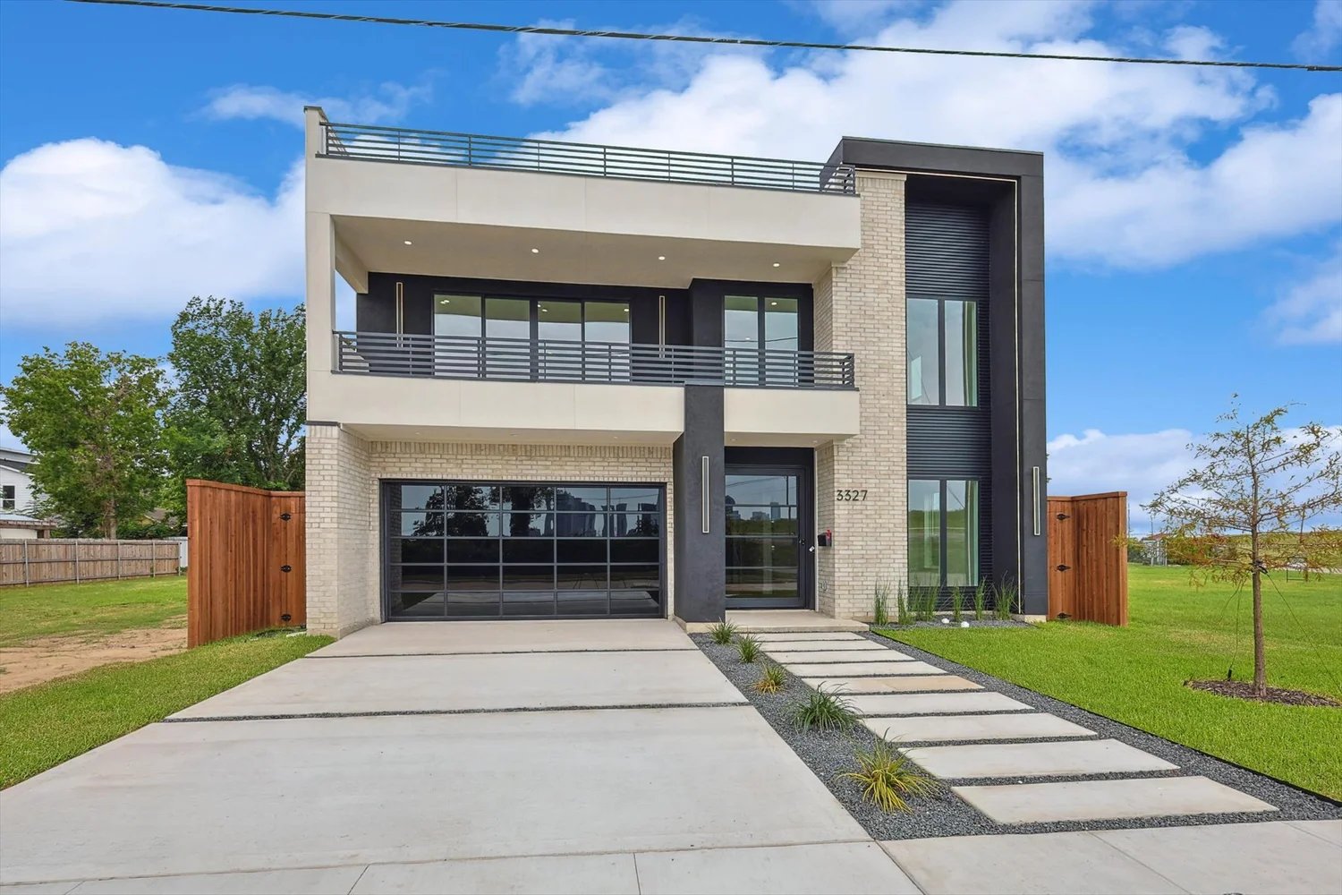 Modern two story new construction home on Wake Street, Dallas